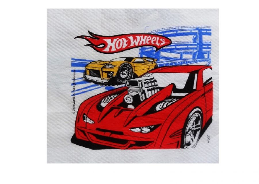 SERVILLETAS X 12 HOT WHEELS - ARGOS